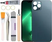 [Yuntunele] Back Covers Glass Replacement for iPhone 13 Pro All Carriers with Professional Tool Set (Blue)