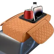 Center Console Cover | Armrest Cover Storage Box Cup Holder | Cell Phone Holder, Arm Rest Covering Protector for Center Console, Car Interior Accessories