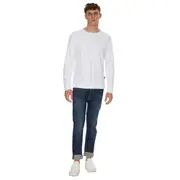 Replay Mens Crew Fleece Essential weatshirt Lightweight White