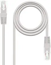 Ethernet Cable RJ45 LSZH Cat.6 UTP AWG24 100% Copper Allogen Free Grey 2mts Patch Cord