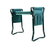 Garden Kneeler Seat Foldable Cushion Mat Tool Knee pad 2 Pouches Outdoor Bench