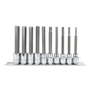 Genius Tools 10 Piece 3/8" Dr. Metric Hex Bit Socket Set - BS-310HML
