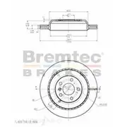 Bremtec Euro-Line GeoZinc Coated Brake Rotor - BDR20650EL