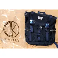 在飛比找蝦皮購物優惠-日本帶回日本品牌D.Kelly深藍色後背包電腦包防潑水-全新