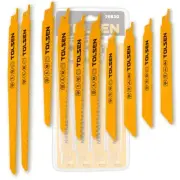 76830 10Pc Reciprocating Saw Blade Set - Premium Blades for Wood and Metal Cu...