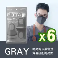 在飛比找PChome24h購物優惠-日本PITTA MASK 高密合可水洗重複使用口罩 灰黑 L