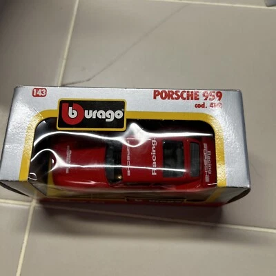 Diecast BURAGO PORSCHE 959 #4161 1:43