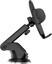 HEATSHAKING Suction Cup Phone Holder for Car Durable GPS Mount for Dashboard Windshield Easy Install Cell Phone Stand with Base Compatible with All Smartphones