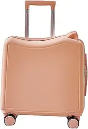 [AsrMyjcx] Kids Ride on Suitcase Carry on Size with Combination Lock Quiet Hardside with Universal Wheels Travel Luggage for Boys Girls, Pink