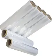 SHOWERORO 1 Roll Stretch Film Wrap Storage Containers Packaging Mason Jar Vacuum Sealer Wraps Storage Bin Packing Wrap Pallet Wrap Moving Boxes Bins Wear-Resistant Film Wrap Film