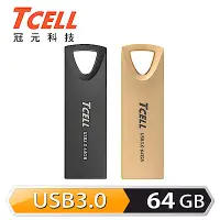 在飛比找Yahoo奇摩購物中心優惠-TCELL冠元-USB3.0 64GB 浮世繪鋅合金隨身碟