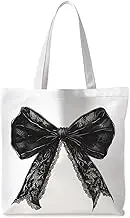 ignytiger Preppy Tote Bag,Coquette Tote Bag, Preppy Stuff, Reusable Grocery Bags Shopping Bags
