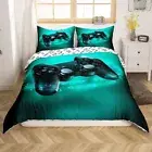 Set Single,Gaming Duvet Cover for Boys,Kids Video Games Comforter Cover Modern