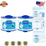 2 Pack Spa Filter Cartridges - Anti-Fouling, Compatible with Filbur & Bullfrog