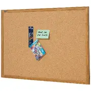 Quartet Oak Frame Corkboard 1200 x 900mm