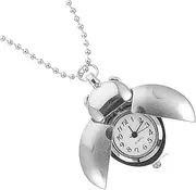 [CATIEBYE] 1pc Pocket Watch Pendant Clip Fob Watch Chain Car Digital Watches for Watches for Boys Retro Hanging Watch Fob Watches Digital Fob Watch Mechanical Watch Novelty Quartz Silver