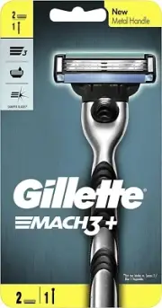 Gillette Mach3+ Razor Handle and Cartridges