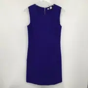 DVF Diane von Furstenberg Carpreena Mini Purple dress shift knit zipper new 8