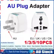 1/3/5/10pcs AU Universal Power Plug Adapter Outlet Converter UK/US/EU/CN to AU