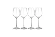 4pc Tempa Quinn 490ml Red Wine Crystal Stem Glass Set Drinking Glassware Clear