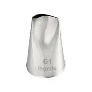 Mondo Stainless Steel #61 Petal Piping Tip Icing Cake Decorating Nozzle Silver