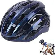 [HOFFTI] Mountain Bikes Hat for Men - Adjustable Bicycle Hat - Mountain Road Bicycle Hat for 58 to 62cm Heads, Cycling Accessories for Ages 14 and Up Dazzling Blue