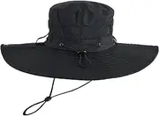 [Opreng] Unisex Bucket Hats Wide Brim UPF 50+ Foldable UV Protection Sun Hats Hiking Beach Fishing Summer Safari Hat