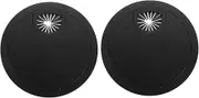 STOBOK 2pcs Desktop Threading Box Desk Wire Hole Cover Cord Management Tools Wire Organizer Wire Cable Hole Covers Cable Hole Lids Home Desktop Decor Desk Grommets Black Zinc Alloy