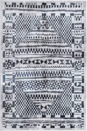 Kimberley Aztec Blue Contemporary Rug