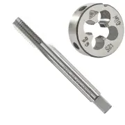 M10 x 1.25 Metric Tap and Die Set, M10 X 1.25mm HSS Machine Thread Tap and M1...