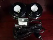 2 Incandescent Under Cabinet Light Kit w/on/off Switch Black, PEP-CAB-LGT-SET-2