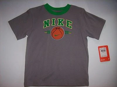 Nike T-Shirt Tee Sports Basketball Nike 1972 Swoosh Size 2Toddler Grey NWT