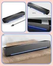 Marboo Soundbar, USB Powered Sound Bar Speakers for Computer Desktop Laptop PC