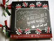 Christmas Scrapbook Album 6x6 Junk Journal 18 pages