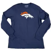 Denver Broncos XL Long Sleeve Shirt FOCO NFL Navy Blue Team Apparel Cotton