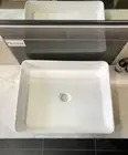 Glossy White 500x395 Porcelain Super Slim HAND WASH BASIN Vanity COUNTER TOP