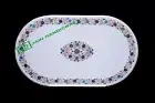 4'x2' Marble White table Top Inlay Coffee Dining Decor home Side Console table