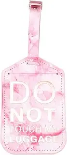 [Yardenfun] 1pc Luggage Tag Travel Luggage Tags Boarding Pass Tags Identification Labels Tag Travel Tote Travel Bag Leather Luggage Tag Pu Hanging Tag Pu Id Labels Pu Id Tag Pink Pu