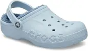 [Crocs] Baya Lined Clogs, Fuzzy Slippers, Mineral Blue, 39 EU