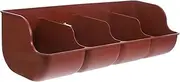 COMPUKAS 1Pc Plastic Pig Feeder Compartment Livestock Trough for Farm Use Durable and Easy to Clean Pig Manger Smooth Design Prevents Food Spillage for Domestic and Commercial