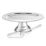 Godinger 97607 13 x 13 x 5 in. Revere Cake Stand with Serving Set