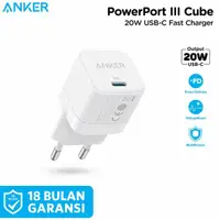 在飛比找蝦皮購物優惠-壁式充電器 Anker 電源端口 III 20W Cube 