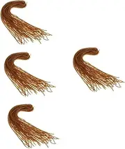 ASAKKURA 4pcs Dirty Little Braids Fashion Hairpiece Natural Looking Hair Women Hairpiece Hair Extensions Double Ended Extensions Men Wig Hair Wig Long Dreadlocks Wig