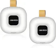 2pcs Small Pill Case, Portable Pill Container for Purse Pocket, White Medication Organizer Storage for Traveling (White)