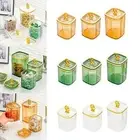 Food Storage Container with Lid Portable Pantry Organization Kitchen Storage Jar