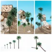 Landscape Scenery Craft Coconut Palm Tree Train Railroad Scenery Tree Model