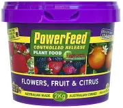 Powerfeed CONTROLLED RELEASE PLANT FOOD 2kg Flowers, Fruit & Citrus *Aust Made