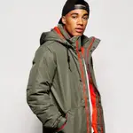 NIKE 連帽 羽絨 外套 大衣 綠橘配色 DOWN FILL PARKA 寒流保暖