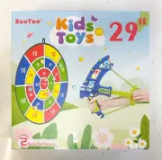 Bootaa 29" Large Dart Board for Kids with Sticky Outer Space Side!