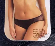 CUPID FINE Wonderful Edge Mesh Micro Mini Black Hipster Panty Womens Sz M 6 XL 8